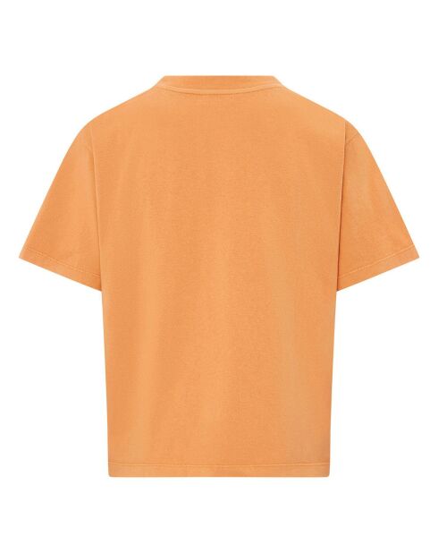 Orangefarbenes T-Shirt aus Bio-Baumwolle Linda