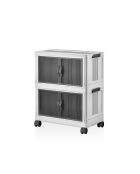Weißer multifunktionaler Kleiderschrank - 32 x 67 x 56 cm