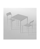 Ensemble table et chaises (3 pièces) Ensemble table et chaises 69 v2 blanc