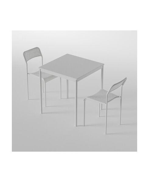 Ensemble table et chaises (3 pièces) Ensemble table et chaises 69 v2 blanc