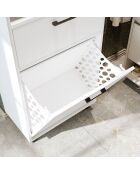 Weißer multifunktionaler Kleiderschrank - 60 x 85 x 30 cm