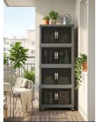 Armario multifuncional antracita - 56 x 127 x 56 cm