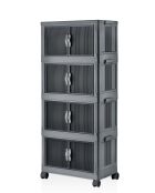 Armario multifuncional antracita - 56 x 127 x 56 cm