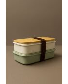 Ensemble de boîtes à lunch (2 pièces) vert/jaune