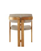 CO-042 stoel van eikenhout en nerts - 49 x 58 x 76 cm