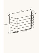 Set organizador de baño (3 piezas) negro