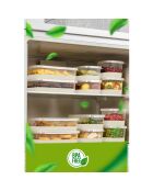 Koelkast-organizerset (4 stuks) grijs