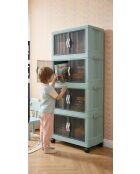 Armario multifuncional azul bebé - 56 x 127 x 56 cm