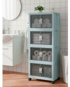 Armario multifuncional azul bebé - 56 x 127 x 56 cm