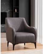 Silla plegable Belissimo gris oscuro, 77 x 94 x 87 cm