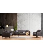 Silla plegable Belissimo gris oscuro, 77 x 94 x 87 cm