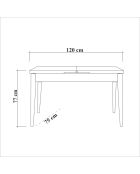 Atlantic Coast groene tafel- en stoelset (4 stuks)