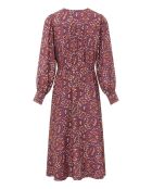 Midikleid mit Terrakotta-Print