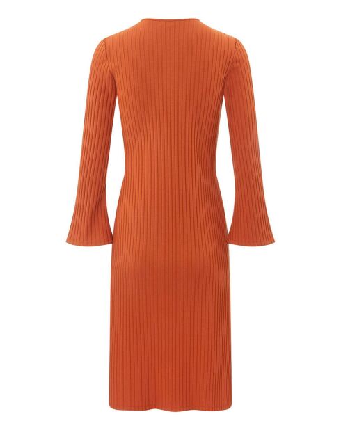 Terre de Soleil Geripptes Ringkleid