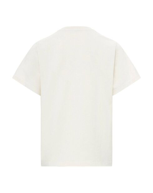 Cremefarbenes Jade-T-Shirt aus Bio-Baumwolle