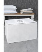 Weißer Filzkorb - 75 x 45 x 45 cm