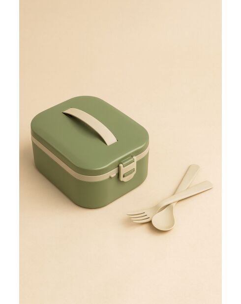 Scatola portaoggetti verde - 14,5 x 18,5 x 7,5 cm