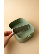 Scatola portaoggetti verde - 14,5 x 18,5 x 7,5 cm