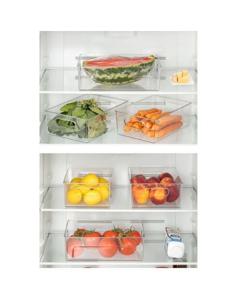 Transparentes Kühlschrank-Organizer-Set (3-teilig)