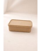Graue Aufbewahrungsbox - 13 x 19 x 6 cm
