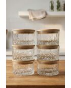 Set di scatole portaoggetti (6 pezzi) trasparenti