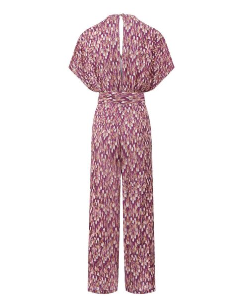 Violetter Jacquard-Overall