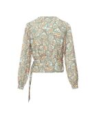 Blusa Mona verde-grigia
