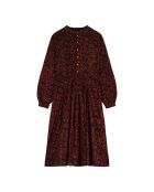 Katharinette schwarzes Lurexkleid mit Blumenmuster