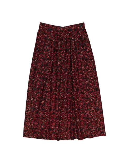 Gonna Line in lurex floreale nera