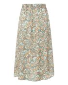 Vert de gris Jacquard-Rüschenrock