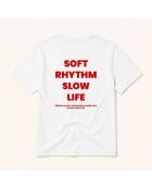 TShirt Yoga soft rhythm rouge blanc