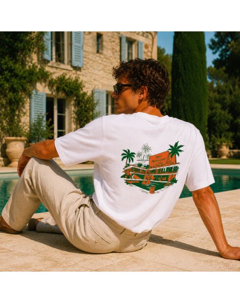 T-shirt en coton Boxy Hotel blanc