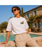 T-shirt en coton Boxy Hotel blanc