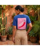 T-shirt en coton Mexico caliente bleu royal