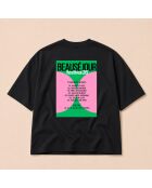 T-shirt en coton Boxy Tonight'S setlist noir