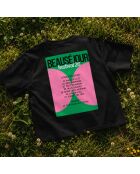 T-shirt en coton Boxy Tonight'S setlist noir