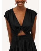 Vittoria blaues schwarzes Kleid