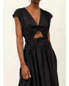 Vittoria blaues schwarzes Kleid