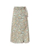 Vert de gris Jacquard-Rüschenrock