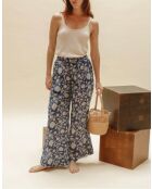 Blaue Blumenhose Zevrine