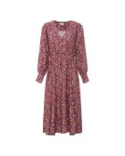 Midikleid mit Terrakotta-Print