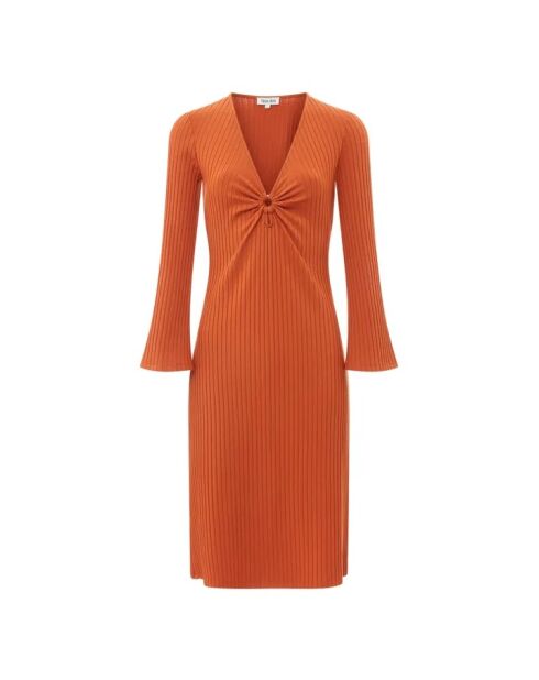 Terre de Soleil Geripptes Ringkleid