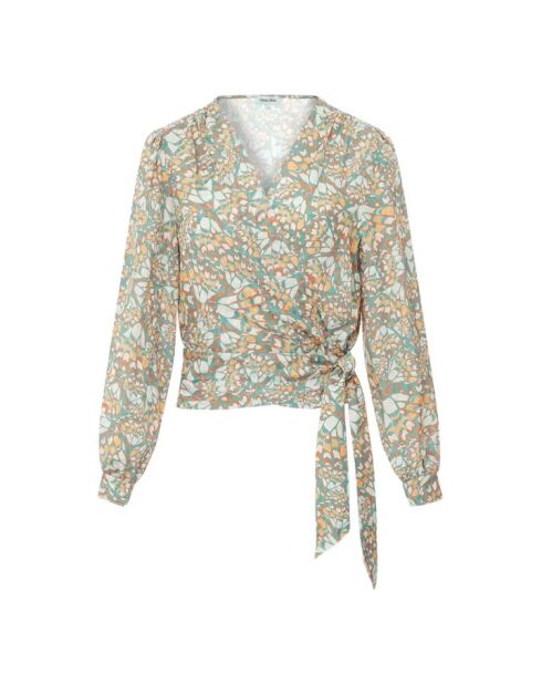 Mona grüngraue Bluse