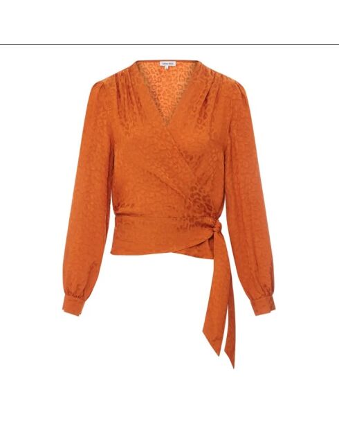 Orangefarbene Bluse Mona