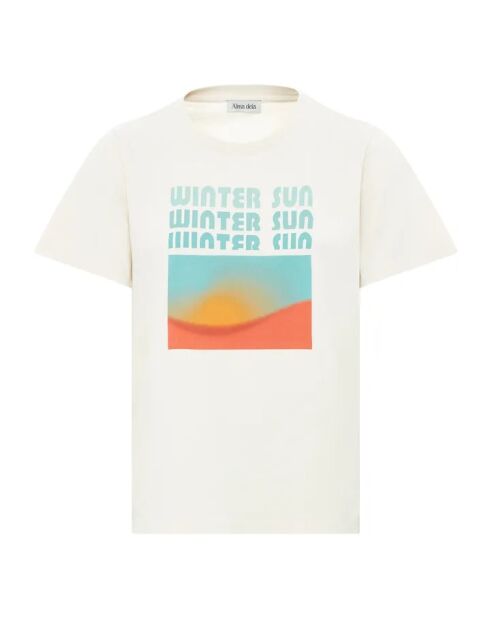 T-Shirt en Coton Bio Jade ivoire