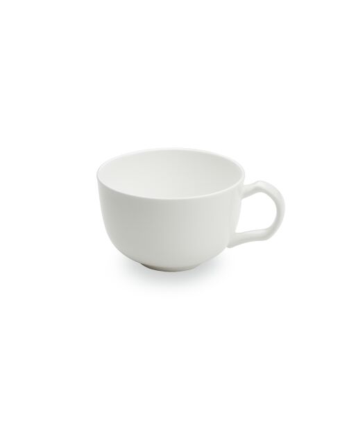 Service de 6 tasses et sous tasses à espresso Taidu II en bone china blanc - 9,5 cl
