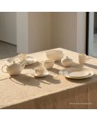 Lot de 2 assiettes à poisson Taidu II en bone china blanc - 33 x 25 cm