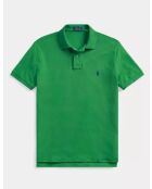 Polo en coton coupe ajustée personnalisée vert