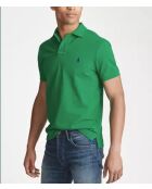 Polo en coton coupe ajustée personnalisée vert