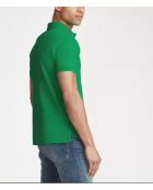 Polo en coton coupe ajustée personnalisée vert